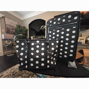 NWT Authentic Michael Kors Shoulder Handbag and Carry On Luggage Bundle Luggage